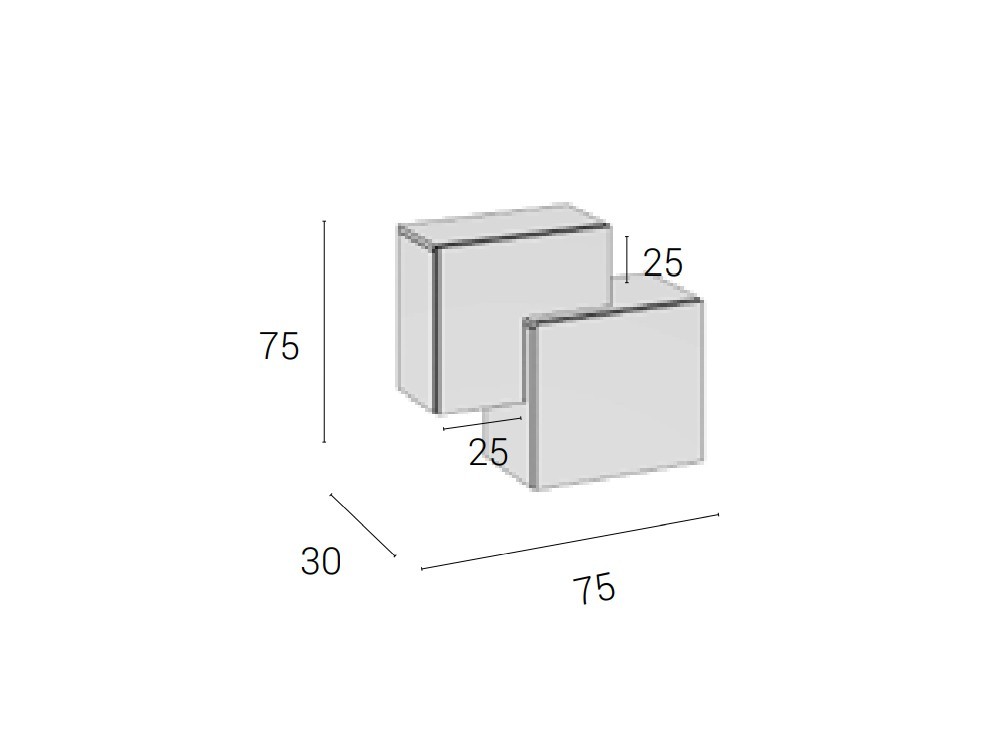 Mueble recibidor Matteo Brave 70 Cubi - 8
