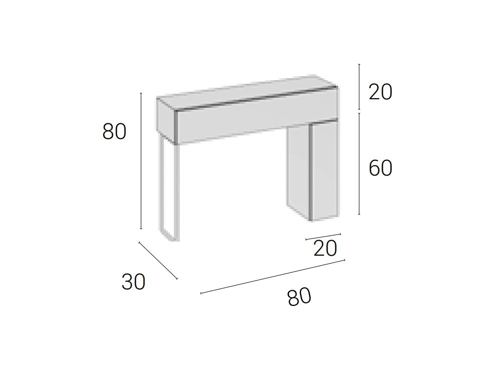 Mueble recibidor Piero Brave 73 Cubi - 8