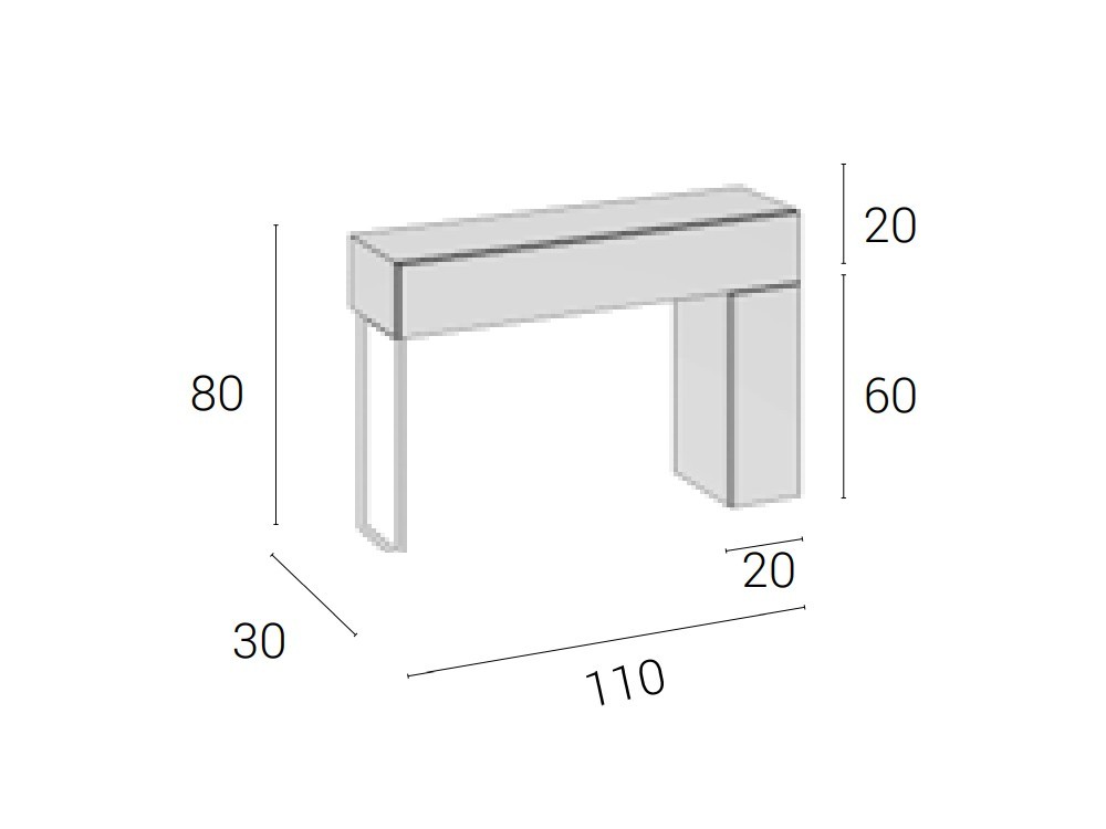 Mueble recibidor Piero Brave 73 Cubi - 9
