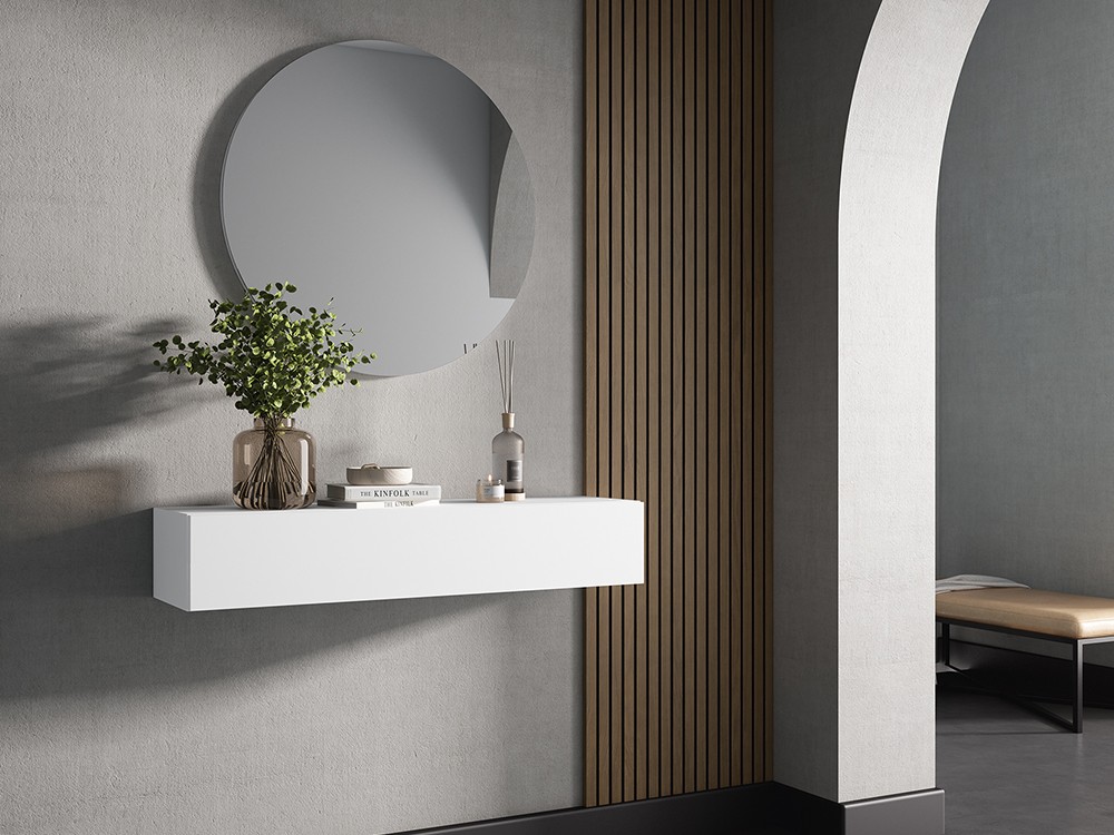 Mueble recibidor suspendido con cajón Terra Brave 74 Cubi - 9