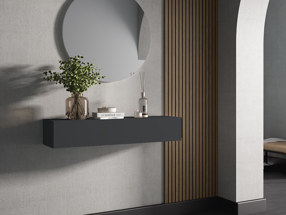 Mueble recibidor suspendido con cajón Terra Brave 74 Cubi - 4