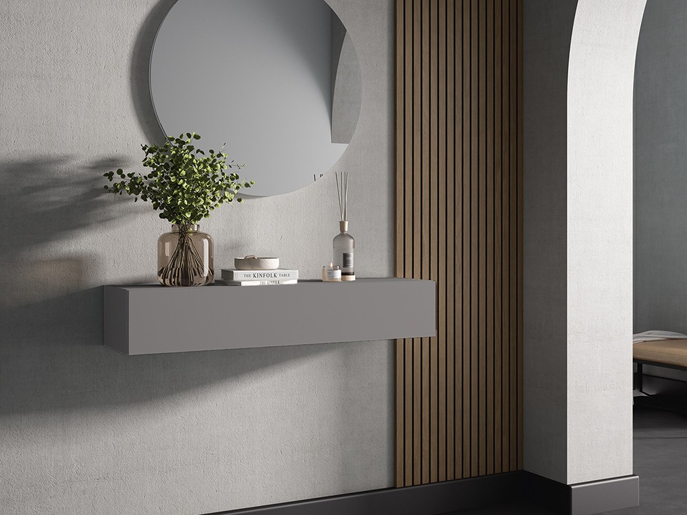 Mueble recibidor suspendido con cajón Terra Brave 74 Cubi - 5