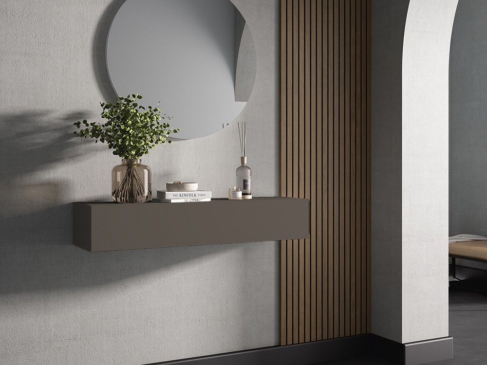 Mueble recibidor suspendido con cajón Terra Brave 74 Cubi - 6