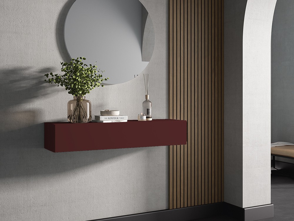 Mueble recibidor suspendido con cajón Terra Brave 74 Cubi - 7