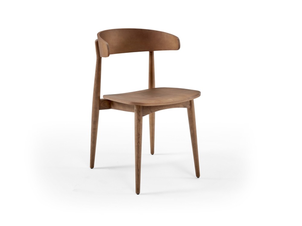 Silla de madera con asiento tapizado opcional Pure N02 Doos - 3