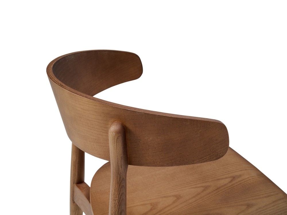 Silla de madera con asiento tapizado opcional Pure N02 Doos - 4