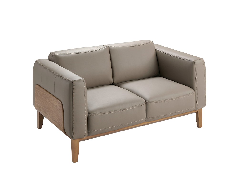 Sofá tapizado en piel color visón Ángel Cerdá 6028/6029 Ángel Cerdá - 1