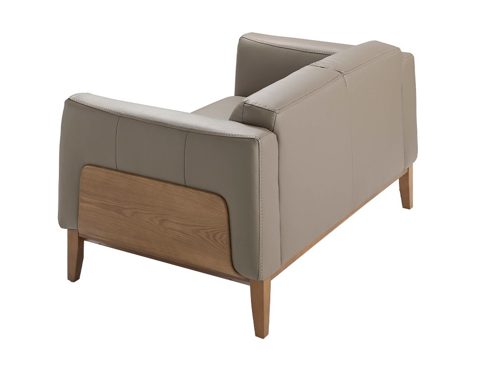 Sofá tapizado en piel color visón Ángel Cerdá 6028/6029 Ángel Cerdá - 3