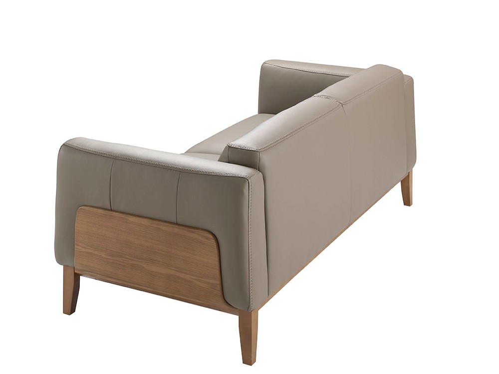 Sofá tapizado en piel color visón Ángel Cerdá 6028/6029 Ángel Cerdá - 6