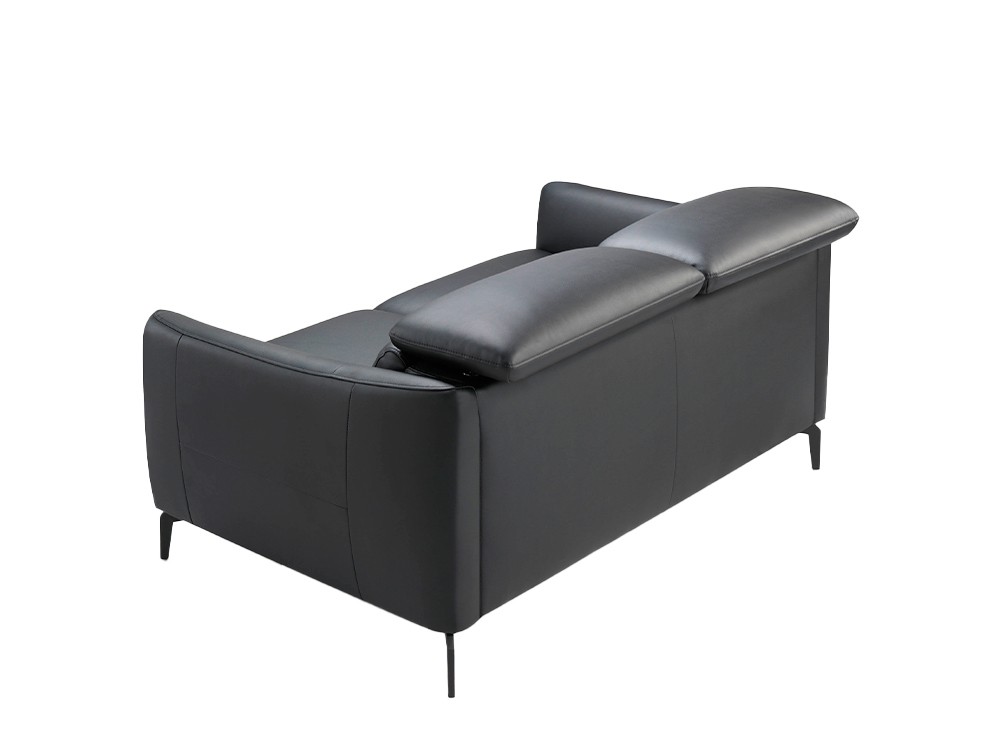 Sofá tapizado en piel negra Ángel Cerdá 6058/6059 Ángel Cerdá - 4