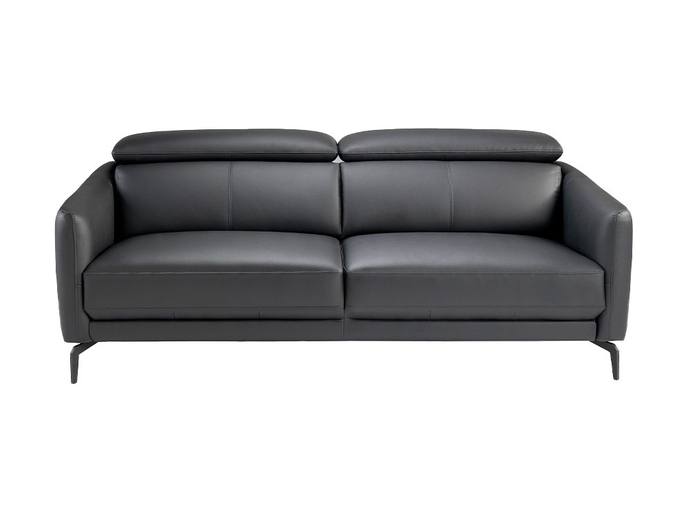 Sofá tapizado en piel negra Ángel Cerdá 6058/6059 Ángel Cerdá - 9