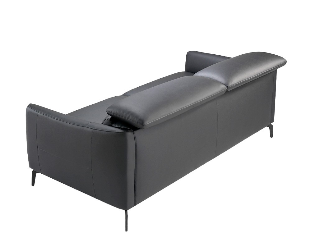 Sofá tapizado en piel negra Ángel Cerdá 6058/6059 Ángel Cerdá - 10