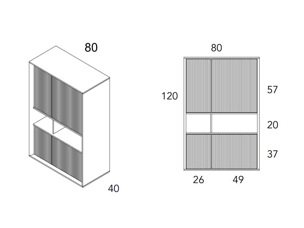Aparador alto Dunas Ideas 701 A.Brito - 11 Aparador alto Dunas Ideas 701 A.Brito - 11