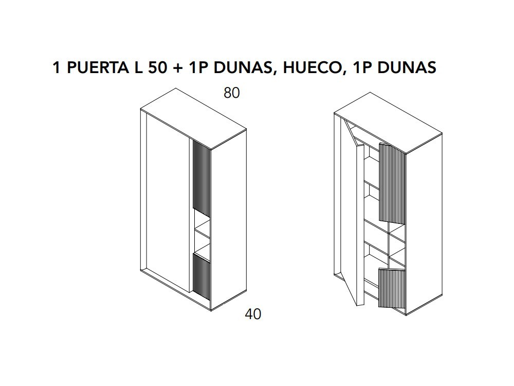 Aparador alto Dunas Ideas 702 A.Brito - 10 Aparador alto Dunas Ideas 702 A.Brito - 10