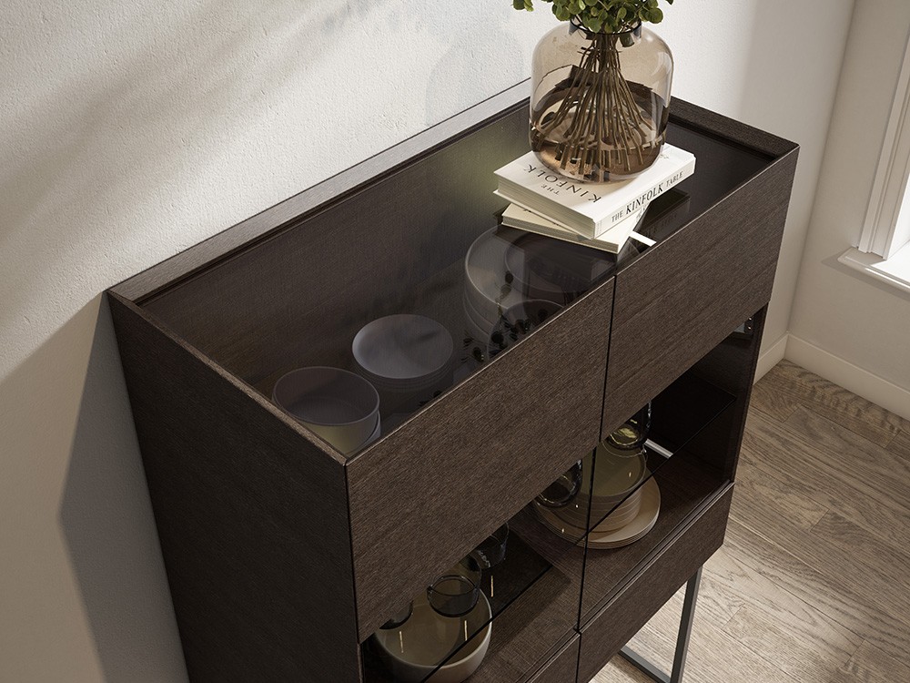 Aparador vitrina con luz Ideas 703 A.Brito - 2