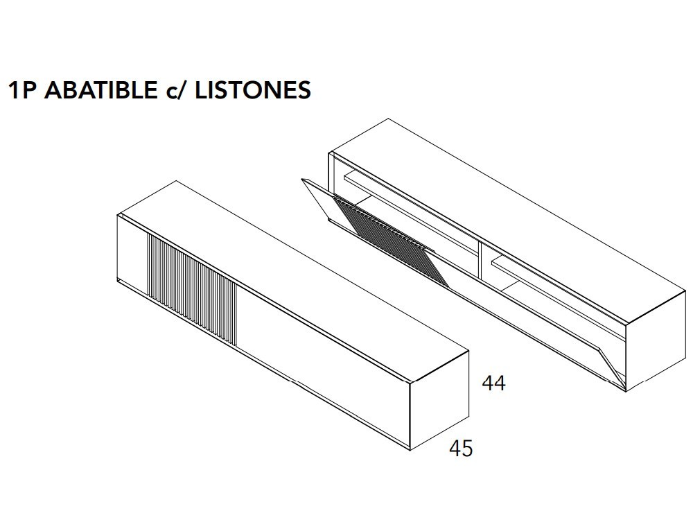 Mueble para televisión Ideas 705 A.Brito - 12