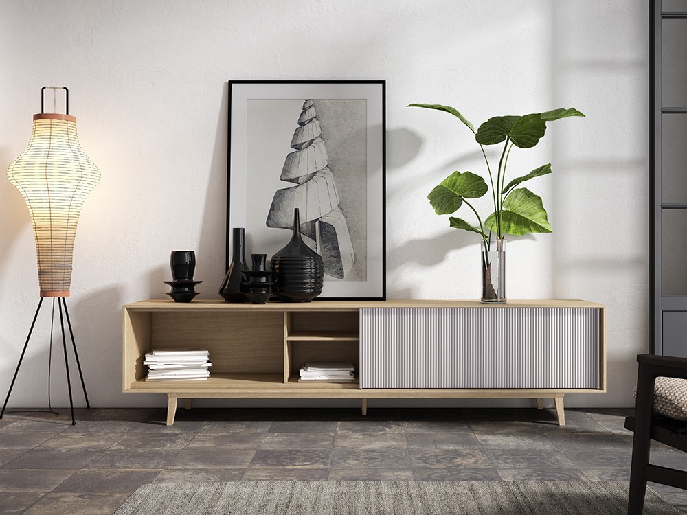 Mueble para televisión puerta corredera Ideas 706 A.Brito - 2