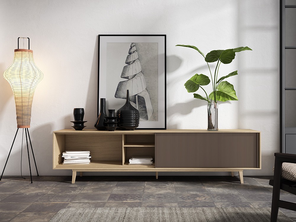 Mueble para televisión puerta corredera Ideas 706 A.Brito - 6