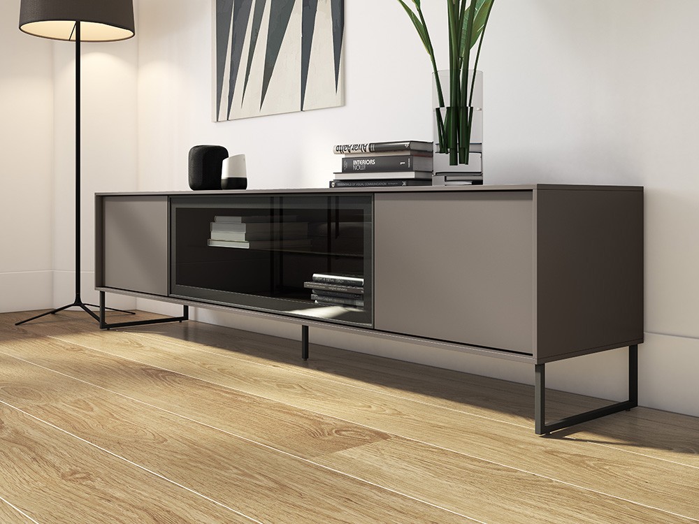 Mueble para televisión puerta vitrina Ideas 709 A.Brito - 8