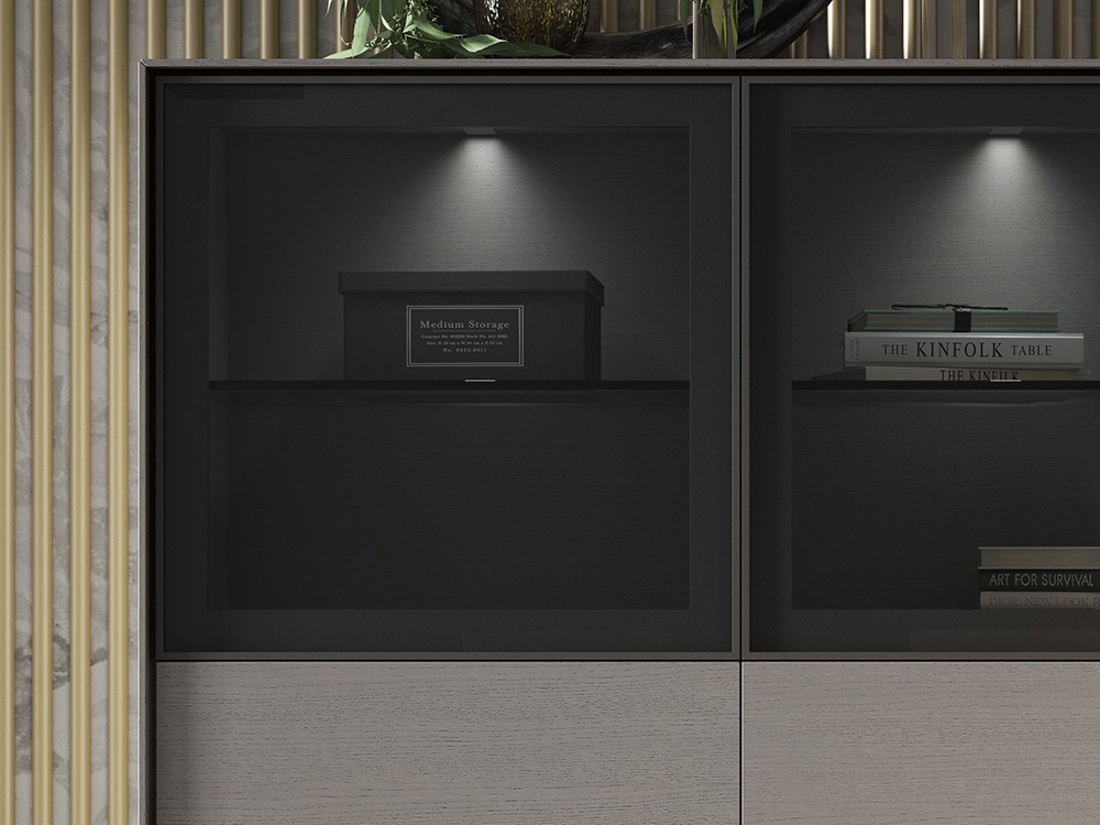 Vitrina cubo con luz Ideas 716 A.Brito - 2