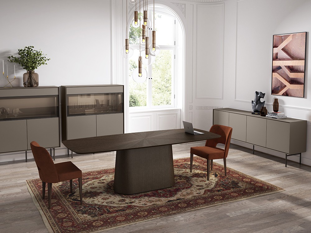 Vitrina cubo con puerta abatible y luz Ideas 719 A.Brito - 2