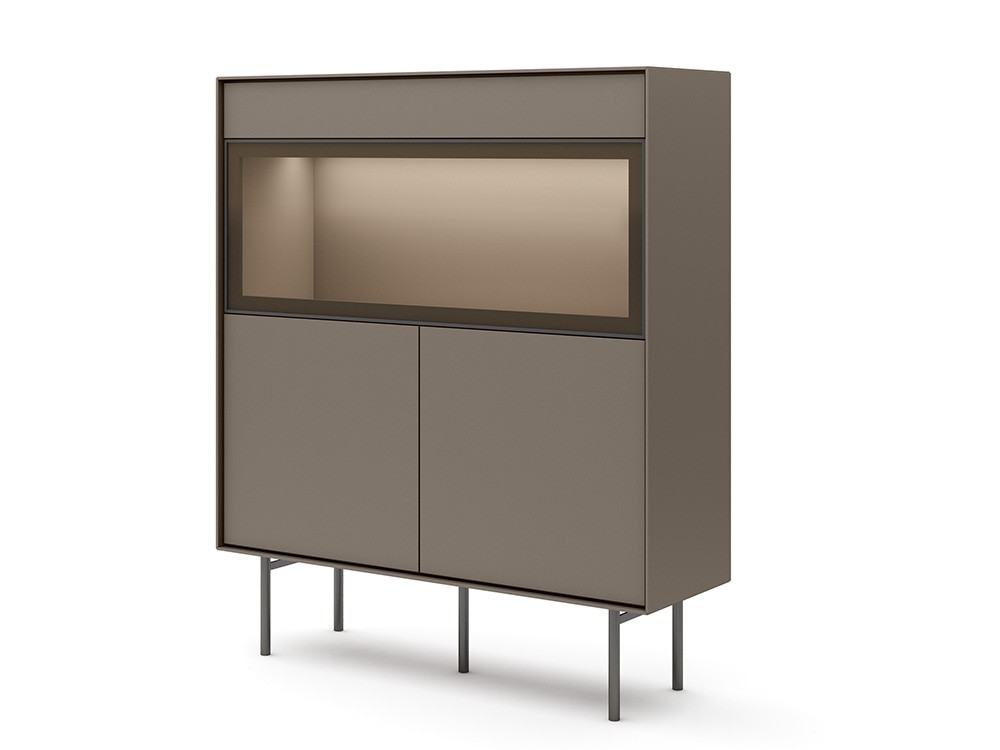 Vitrina cubo con puerta abatible y luz Ideas 719 A.Brito - 10