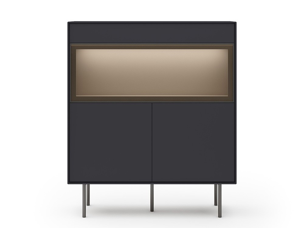 Vitrina cubo con puerta abatible y luz Ideas 719 A.Brito - 4