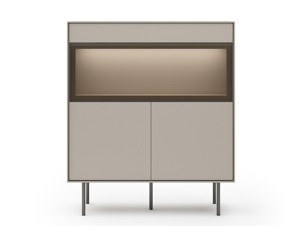 Vitrina cubo con puerta abatible y luz Ideas 719 A.Brito - 6