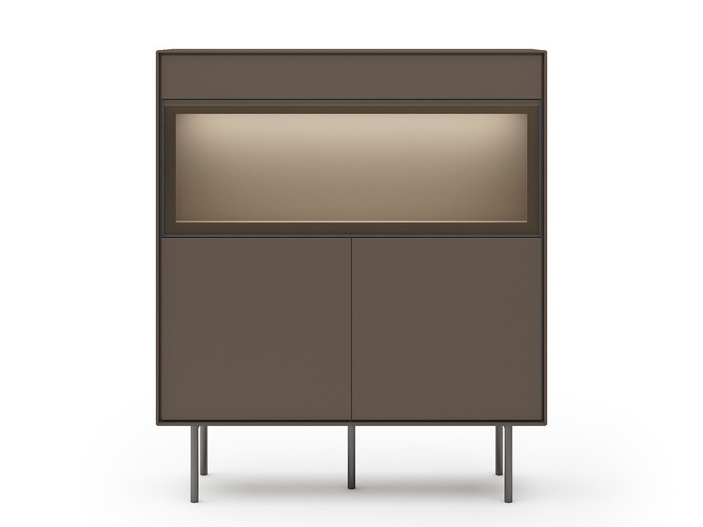 Vitrina cubo con puerta abatible y luz Ideas 719 A.Brito - 8