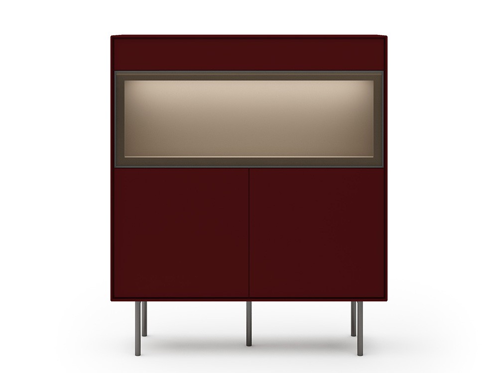 Vitrina cubo con puerta abatible y luz Ideas 719 A.Brito - 9