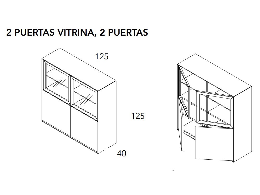 Vitrina cubo con luz Ideas 716 A.Brito - 6