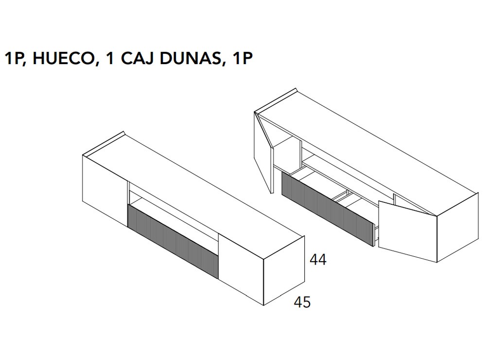 Mueble para televisión Dunas Ideas 722 A.Brito - 5