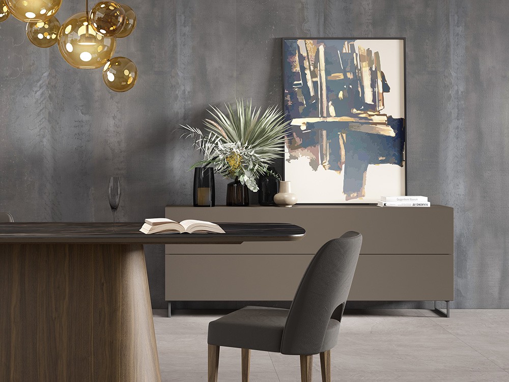 Aparador bajo con costados vitrina Ideas 725 A.Brito - 1