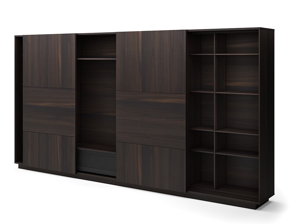 Librería para salón con puertas correderas Ideas 730 A.Brito - 4