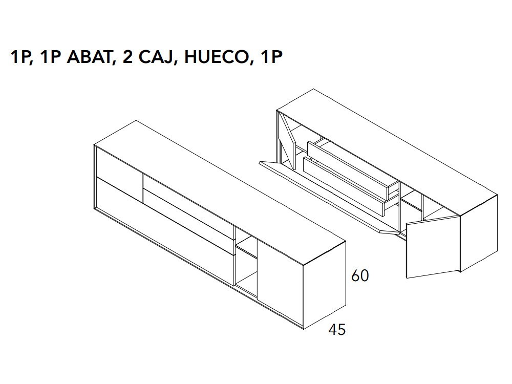 Aparador bajo Ideas 736 A.Brito - 11