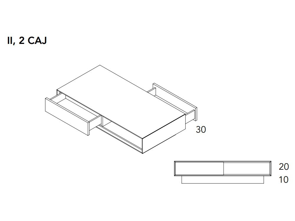Mesa de centro cuadrada o rectangular cerámico ID II A.Brito - 5