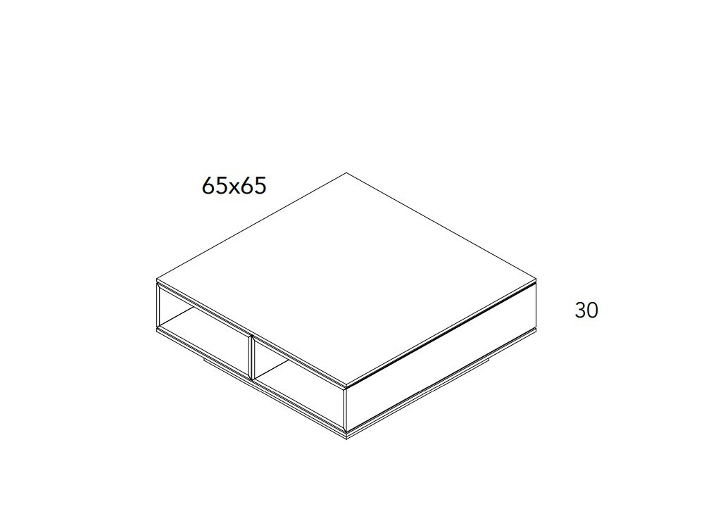 Mesa de centro cuadrada NW II A.Brito - 12