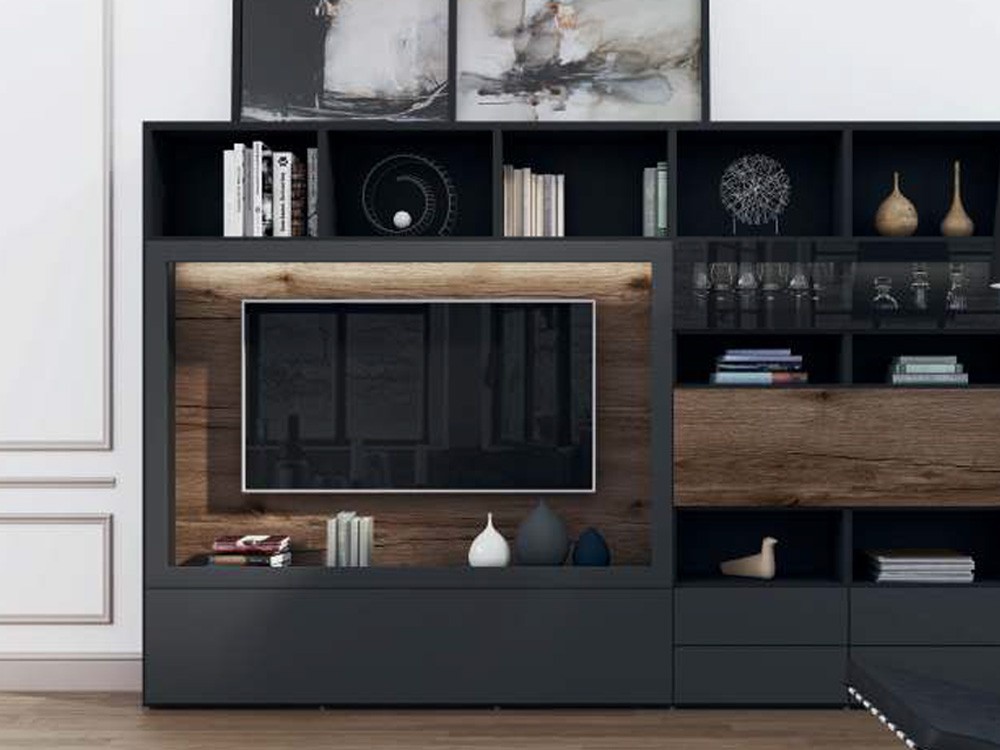 Detalle de librería para salón Qubic 12 Piñero y Cabrero - 2