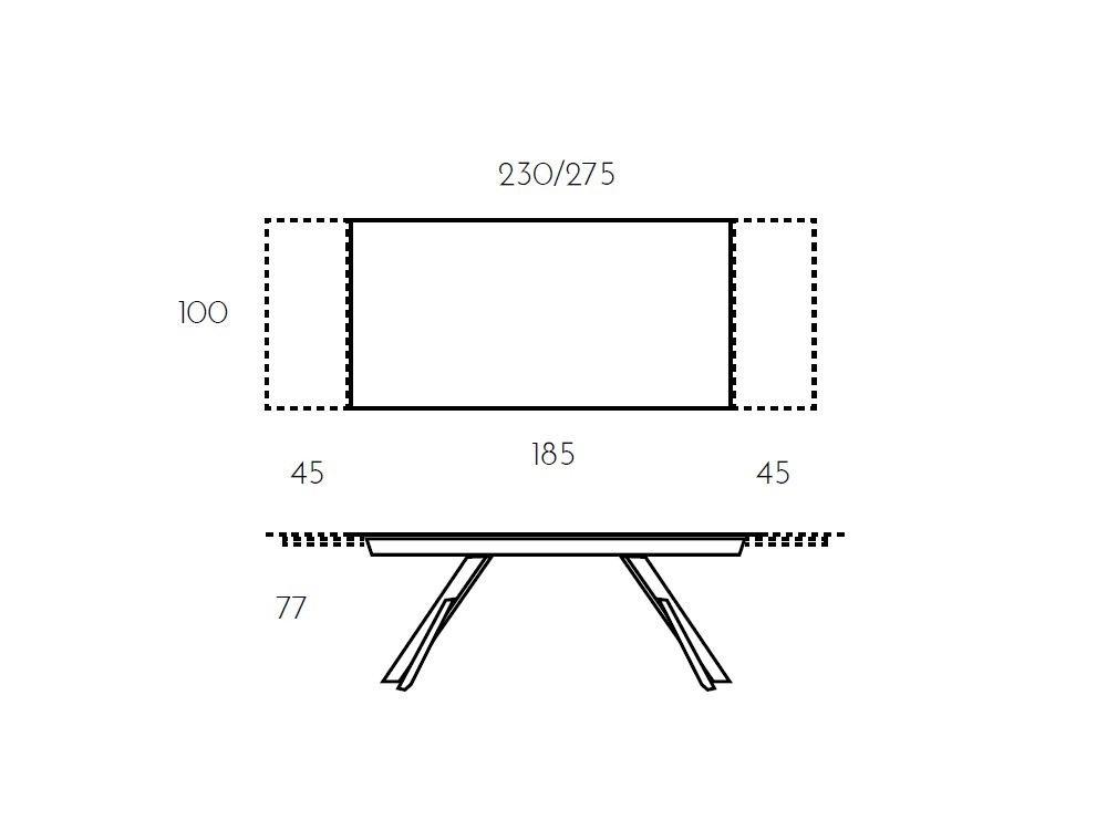 Mesa de comedor extensible Kross madera de Ramiro Tarazona - 7
