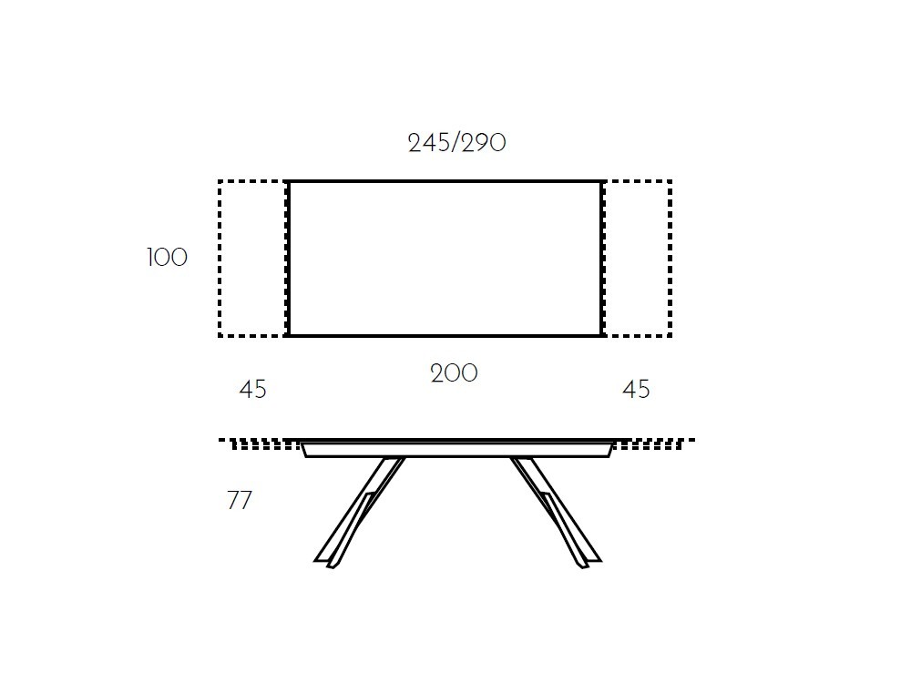 Mesa de comedor extensible Kross madera de Ramiro Tarazona - 8