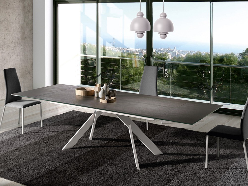 Mesa de comedor extensible Kross porcelánico de Ramiro Tarazona - 2