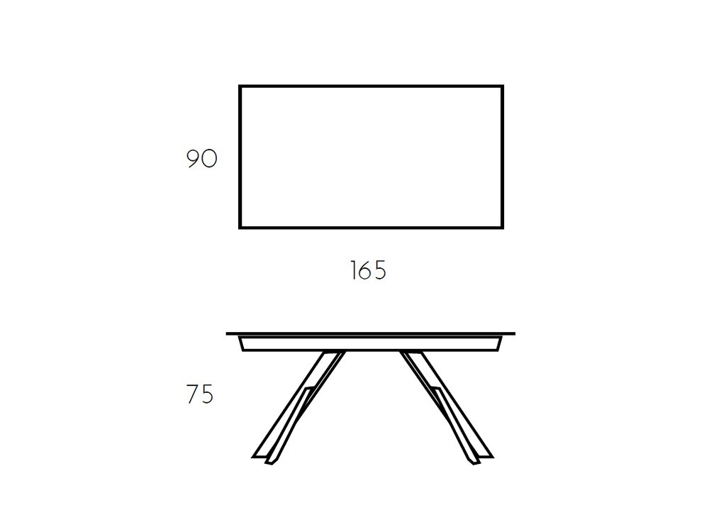Mesa de comedor extensible Kross porcelánico de Ramiro Tarazona - 3