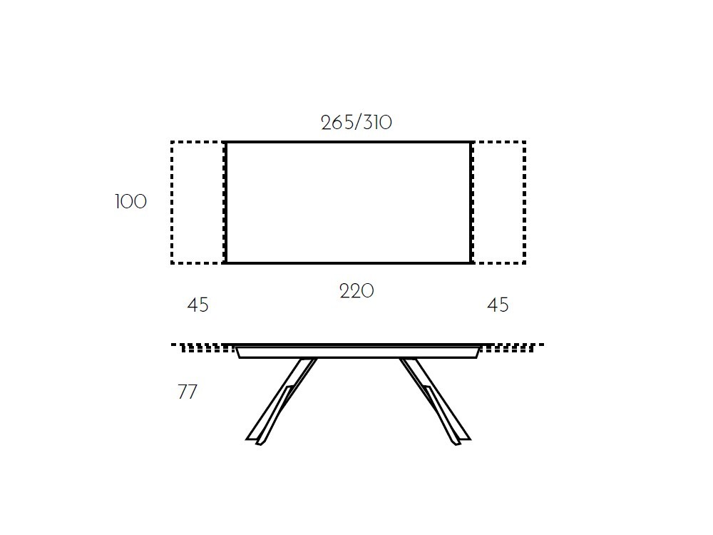 Mesa Extensible Kross porcelánico Ramiro Tarazona - 9
