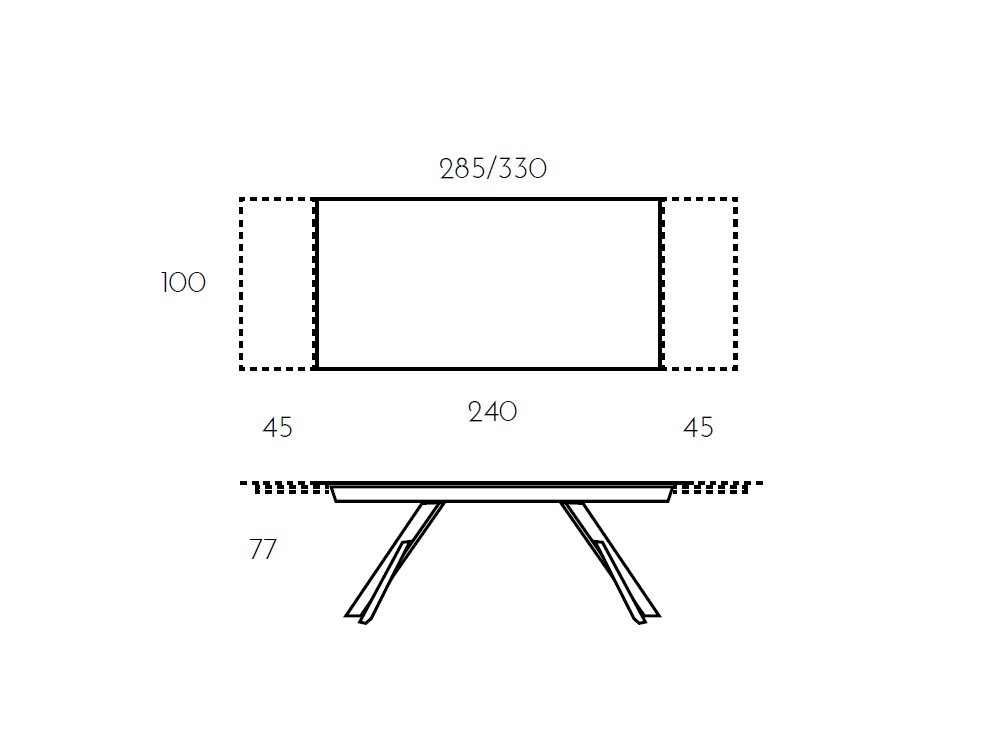 Mesa Extensible Kross porcelánico Ramiro Tarazona - 10