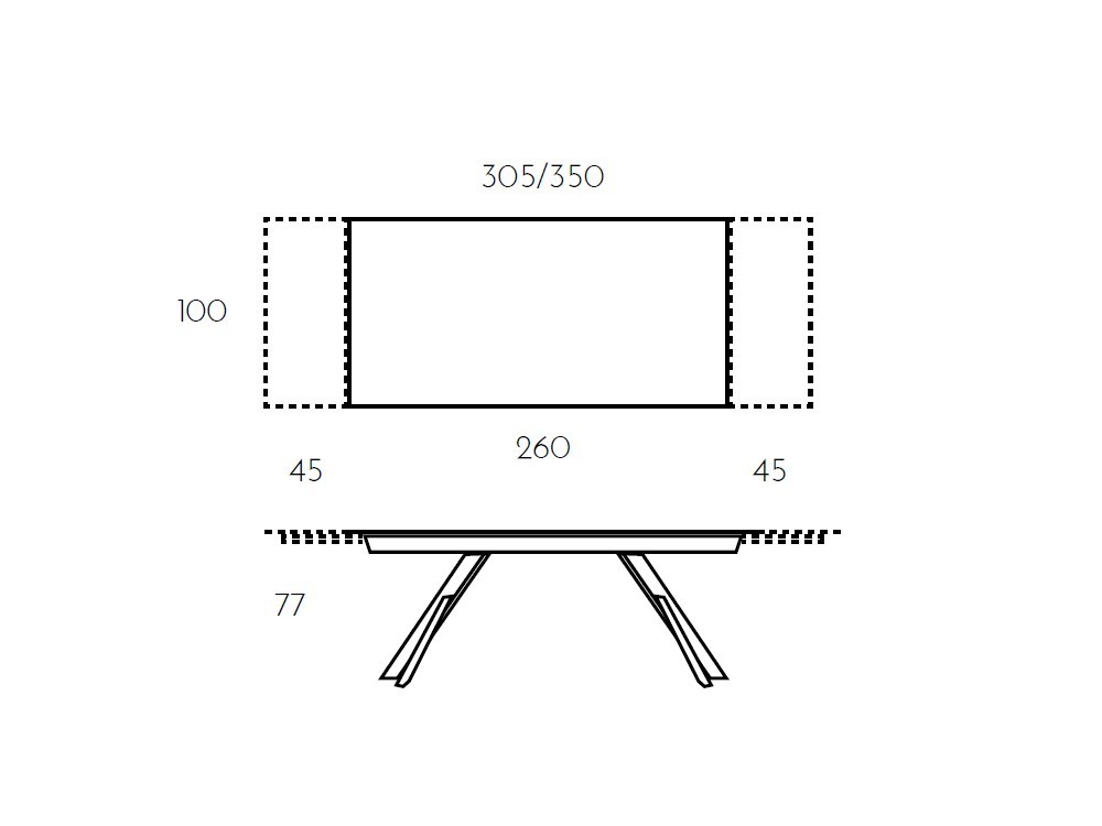 Mesa Extensible Kross porcelánico Ramiro Tarazona - 11