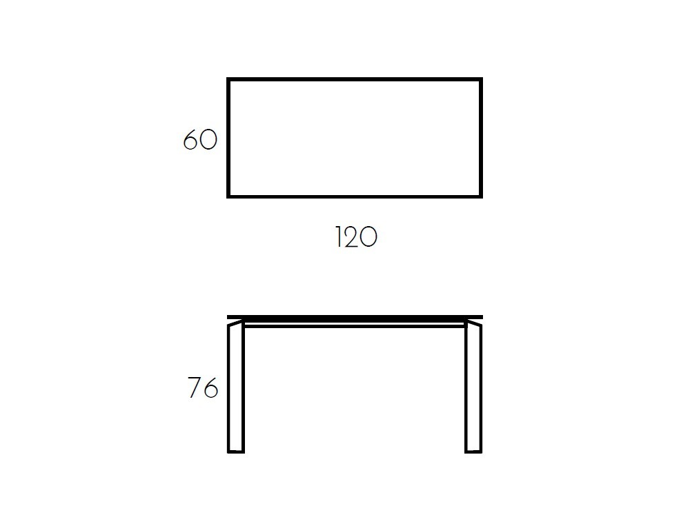 Mesa fija Vision Porcelánico de Ramiro Tarazona - 7