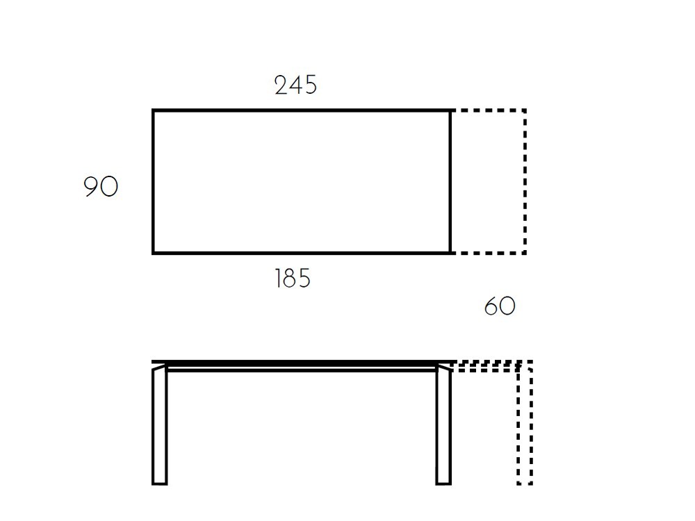 Mesa extensible Vision Porcelánico de Ramiro Tarazona - 12