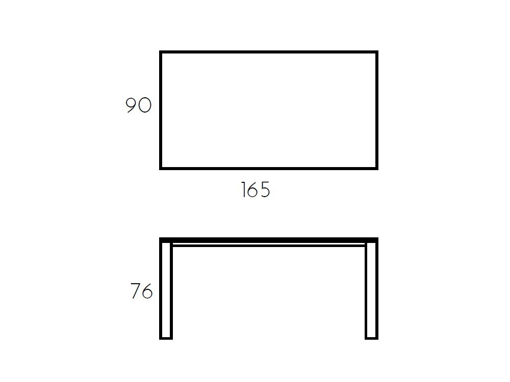 Mesa de comedor fija Link Cristal de Ramiro Tarazona - 10