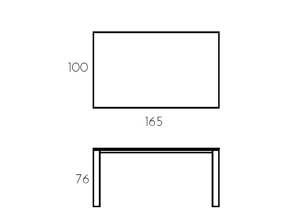 Mesa de comedor fija Link Cristal de Ramiro Tarazona - 11