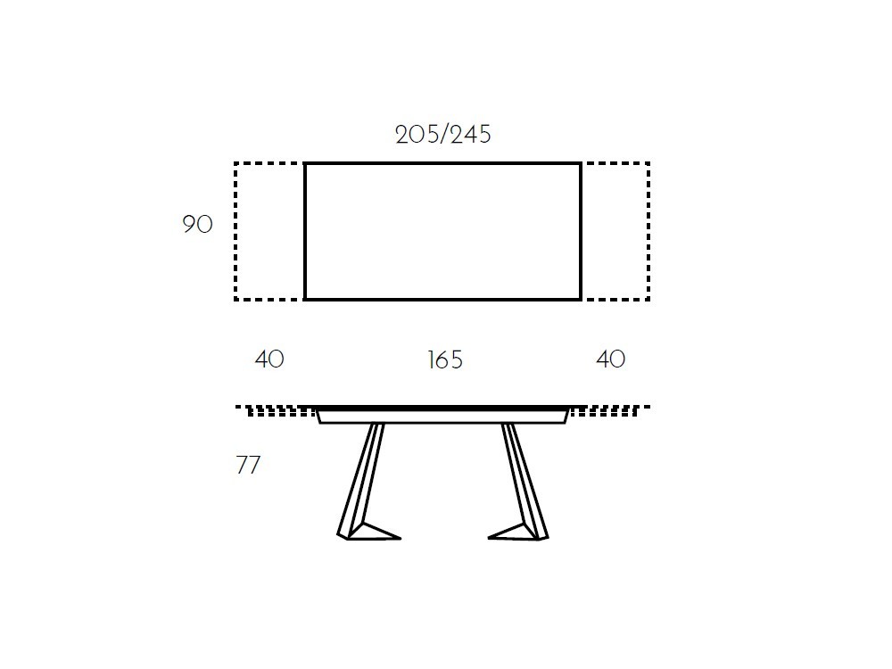 Mesa extensible Infinity porcelánico de Ramiro Tarazona - 4